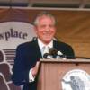 Accepting Hall of Fame honors, June 1995