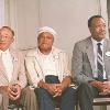 (left to right) Carmen Basilio, Archie Moore and Bob Foster at the 1990 HOF Induction Ceremony