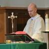 Father Kevin Maloney officiates the Basilio memorial mass at St. Agatha’s Church in Canastota