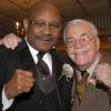 Hall of Fame trainer Lou Duva and Cokes enjoy time together during the 2003 Hall of Fame Weekend