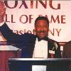 Pedroza waves to the crowd at the 1999 Banquet of Champions