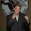 Arturo Gatti "puts 'em up" by the Hall of Fame logo