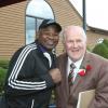 Lederman with former welterweight champion Marlon "Magic Man" Starling