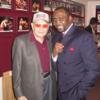 Boxing historian Hank Kaplan with Hearns