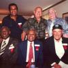 Legendary Hall of Fame trainers gather in Canastota - (back, left to right) - Emanuel Steward, Angelo Dundee & Lou Duva. (front, left to right) - Georgie Benton, Eddie Futch & Gil Clancy.