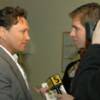 Vinny Paz gets interviewed by the local media