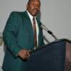 Two-time champ Witherspoon addresses the crowd