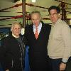 (left to right) - Town of Lenox Supervisor Rocky DiVeronica, U.S. Sen. Schumer and Hall director Edward Brophy. 