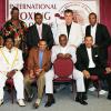 1976 Olympic team on their 30th Anniversary reunion in Canastota (back row l to r) Spinks, Howard Davis Jr., Chuck Walker, Sugar Ray Leonard. Front row (l to r) Leo Randolph, Louis Curtis, Davey Armstrong & Charles Mooney. The team also reunited in 2016 for their 40th anniversary.