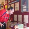 From Montreal to Canastota – Boxing fan Robert Gavvin looks at George Chuvalo’s gloves that are part of the Hall's Madison Square Garden display.