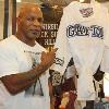 Acknowledging fellow Hall of Famer Arturo "Thunder" Gatti's fight worn robe